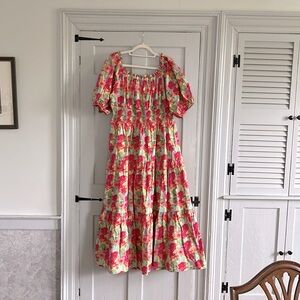 Cotton puff sleeved dress by Wayward Fancies.